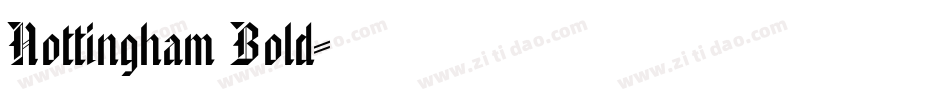 Nottingham Bold字体转换